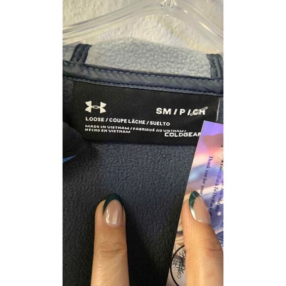 Under Armour ColdGear Loose Fit Hybrid Full-Zip Hooded Jacket Size Small - Picture 4 of 6